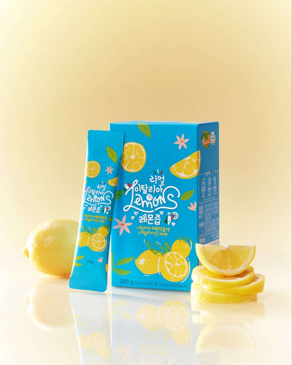 NFC 100% Pure Lemon Juice -  280g / 14sticks