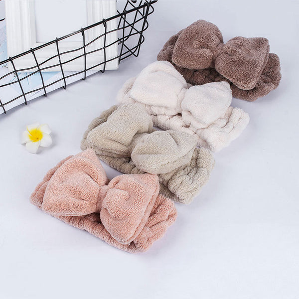 Cute Bow Fluffy SPA headband